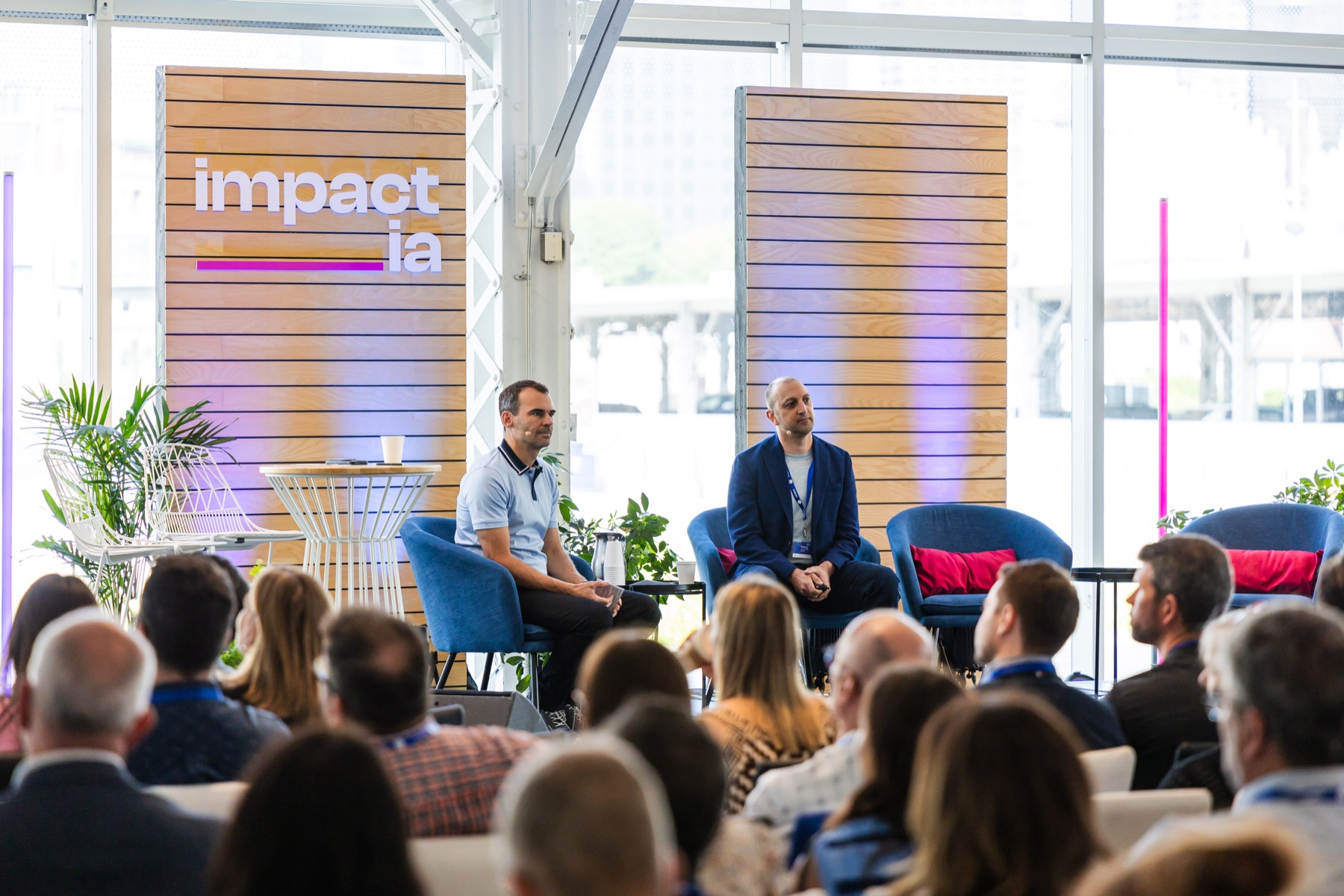 Jean Fahmy sharing technology experience in a live industry conversation